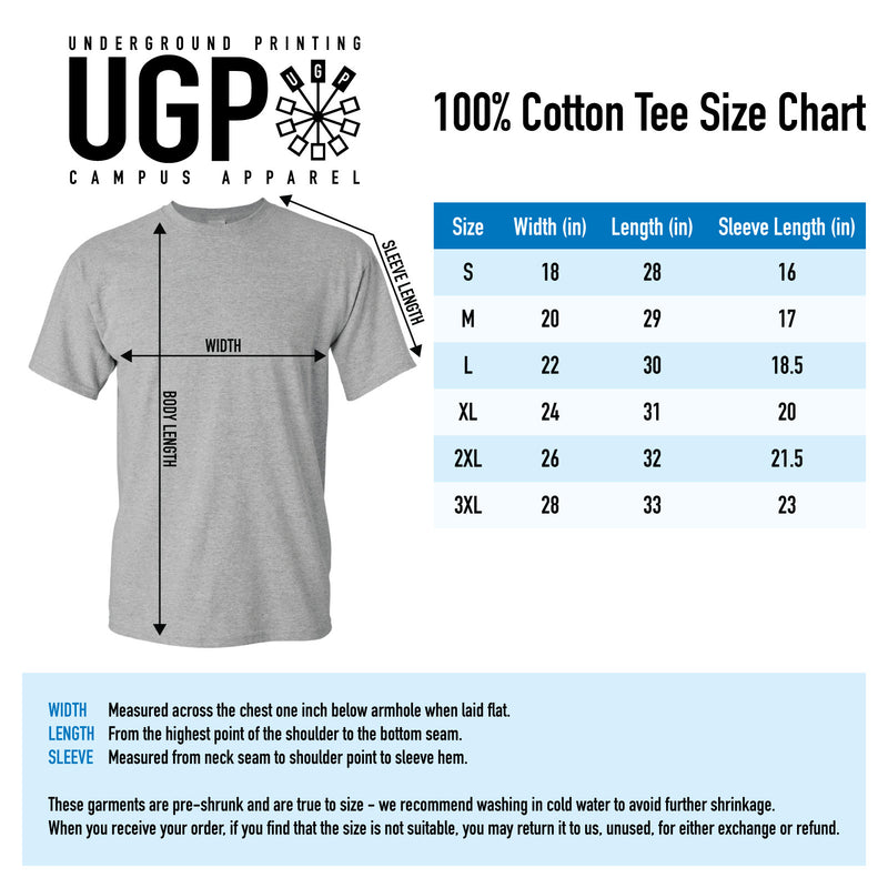 Appalachian State University Mountaineers Basic Block Cotton T-Shirt - Black
