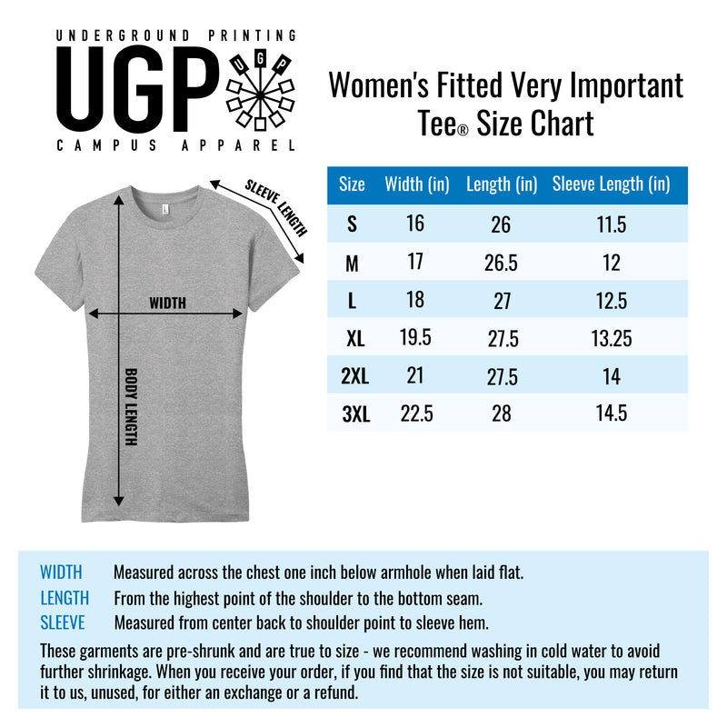 BGSU School Stack Women's Fitted T-Shirt - Heathered Brown