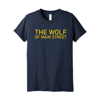 Danny Wolf - The Wolf of Main Street Triblend Youth T-Shirt - Solid Navy