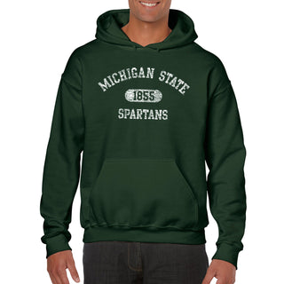 Michigan State Athletic Arch Logo Hoodie - Forest