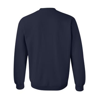 Modern Outline University of Michigan Heavy Blend Crewneck Sweatshirt - Navy