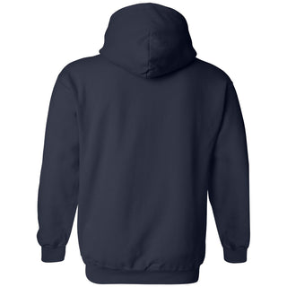 Modern Outline University of Michigan Heavy Blend Hooded Sweatshirt - Navy