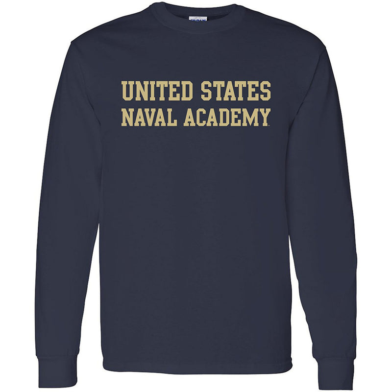 United States Naval Academy Midshipmen Basic Block Long Sleeve T-Shirt - Navy