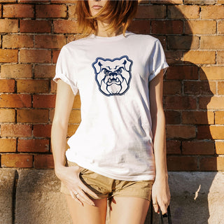 Butler University Bulldog Logo Short Sleeve T Shirt - White