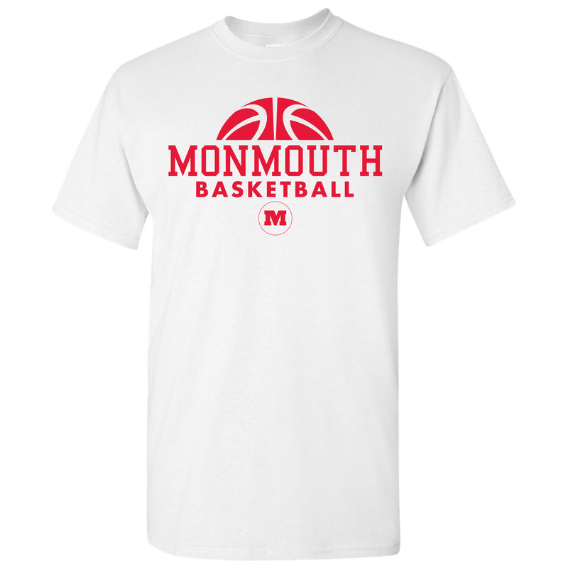 Monmouth College Fighting Scots Basketball Hype Short Sleeve T Shirt - White