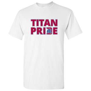 University Of Detroit Mercy Titan Pride Short Sleeve T Shirt - White