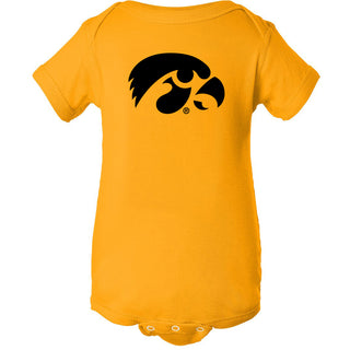 Primary Logo Iowa Hawkeyes Rabbit Skins Infant Creeper - Gold