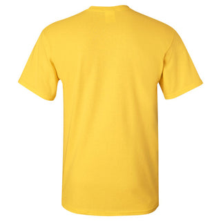 Basketball Shield University of Michigan Basic Cotton Short Sleeve T-Shirt - Maize