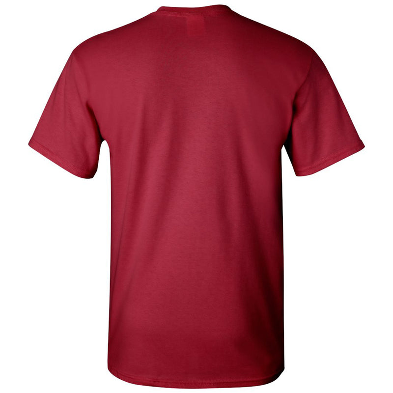 Carnegie Mellon University Tartans Arch Logo Soccer Short Sleeve T Shirt - Cardinal