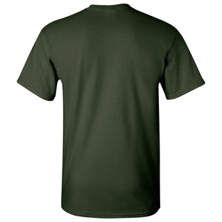 Michigan State University Spartans Basketball Slant Short Sleeve T-Shirt - Forest