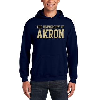 Akron Zips Basic Block Hoodie - Navy