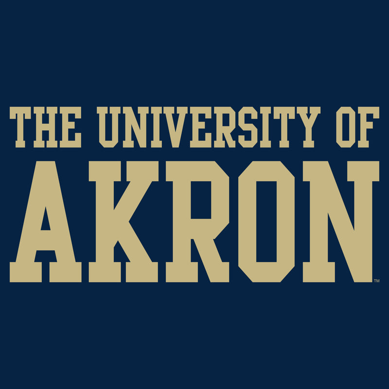 Akron Zips Basic Block Crewneck Sweatshirt - Navy