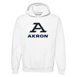 Akron Zips Primary Logo Hoodie - White