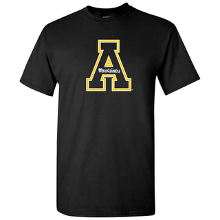 Appalachian State University Mountaineers Primary Logo Cotton T-Shirt - Black