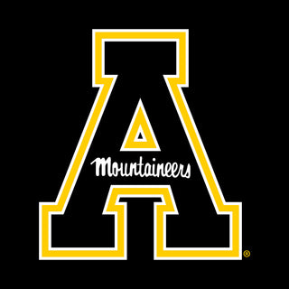 Appalachian State University Mountaineers Primary Logo Cotton T-Shirt - Black