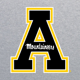 Appalachian State University Mountaineers Primary Logo Cotton Long Sleeve T-Shirt - Sport Grey