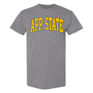 App State Mountaineers Mega Arch T-Shirt - Graphite Heather