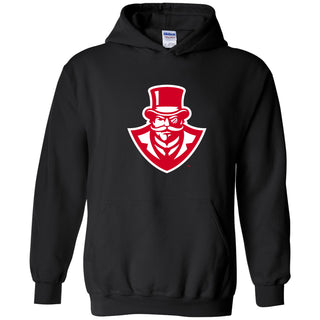 Austin Peay State University Governors Primary Logo Cotton Hoodie - Black