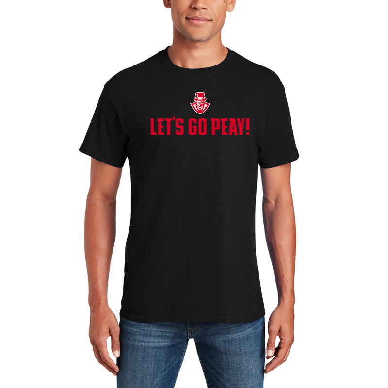 Austin Peay Governors Let's Go Peay T Shirt - Black