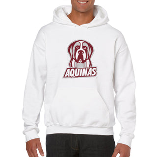 Aquinas College Saints Primary Logo Heavy Blend Hoodie - White