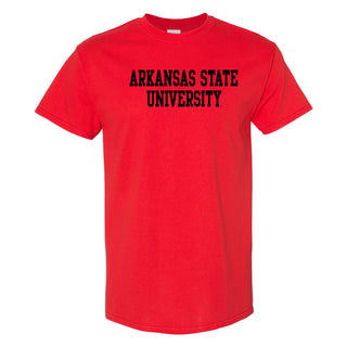 Arkansas State Basic Block T-Shirt - Red