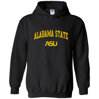 Alabama State University Hornets Arch Logo Heavy Blend Hoodie - Black