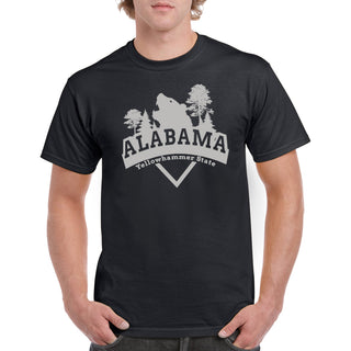 Alabama Bear Arch T-Shirt - Black