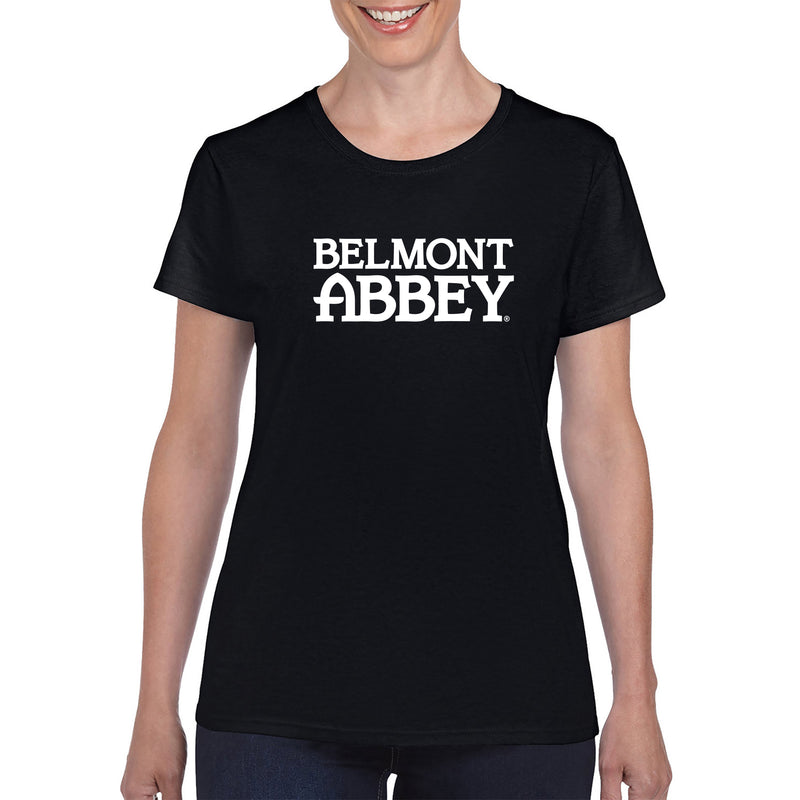 Belmont Abbey College Crusaders Basic Block Women's Short Sleeve T Shirt - Black