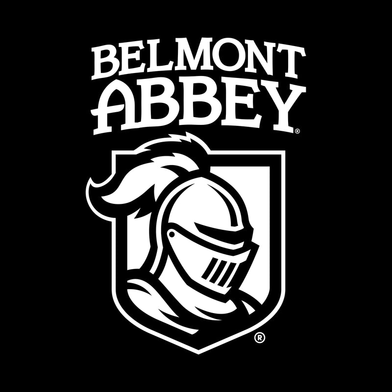 Belmont Abbey College Crusaders Arch Logo Women's Short Sleeve T Shirt - Black