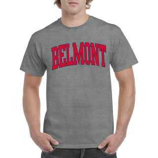 Belmont Bruins Mega Arch T-Shirt - Graphite Heather