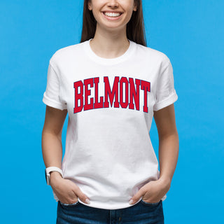 Belmont Bruins Mega Arch T-Shirt - White