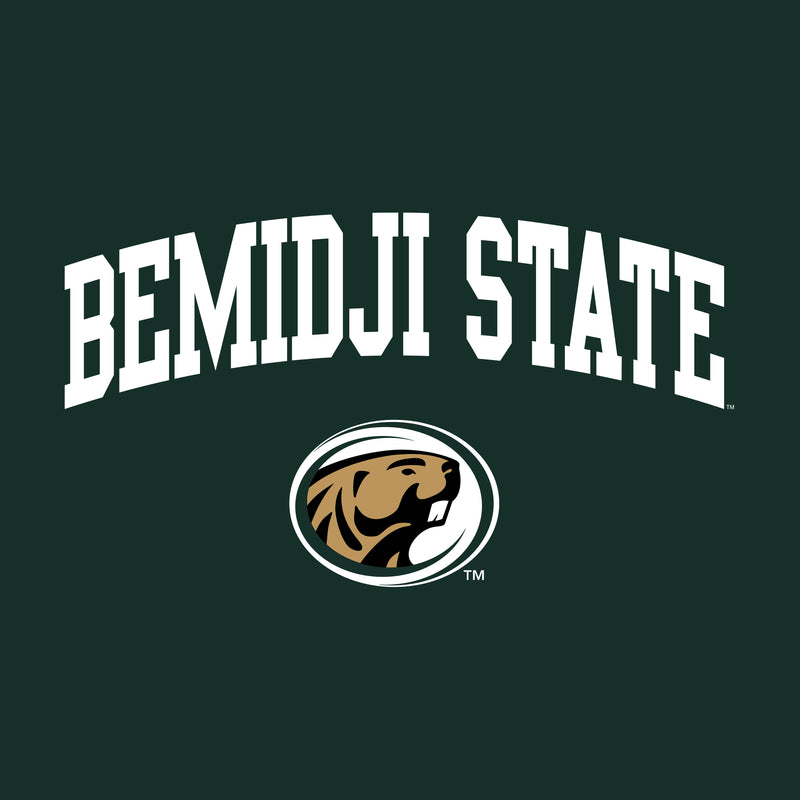 Bemidji State Beavers Arch Logo Women's T Shirt - Forest