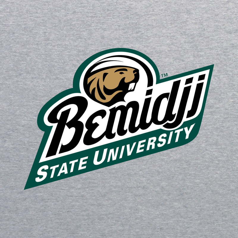 Bemidji State Beavers Primary Logo Women's T Shirt - Sport Grey