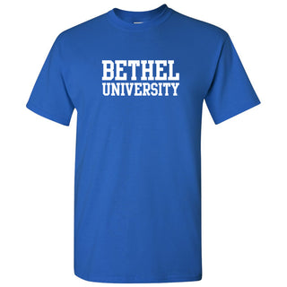 Bethel University Pilots Basic Block Short Sleeve T Shirt - Royal