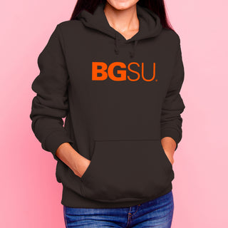 BGSU Bowling Green State University Falcons Institutional Logo Hoodie - Dark Chocolate