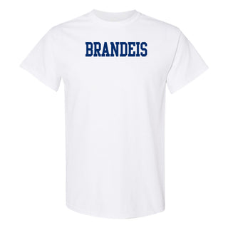 Brandeis Judges Basic Block T Shirt - White