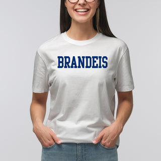 Brandeis Judges Basic Block T Shirt - White