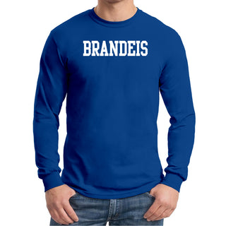 Brandeis University Judges Basic Block Long Sleeve T Shirt - Royal