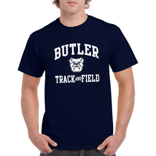 Butler University Bulldogs Arch Logo Track & Field Short Sleeve T Shirt - Navy