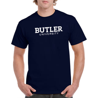 Butler University Bulldogs Institutional Logo Short Sleeve T Shirt - Navy