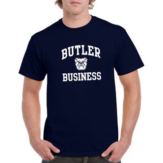 Butler University Bulldogs Arch Logo Business Short Sleeve T Shirt - Navy