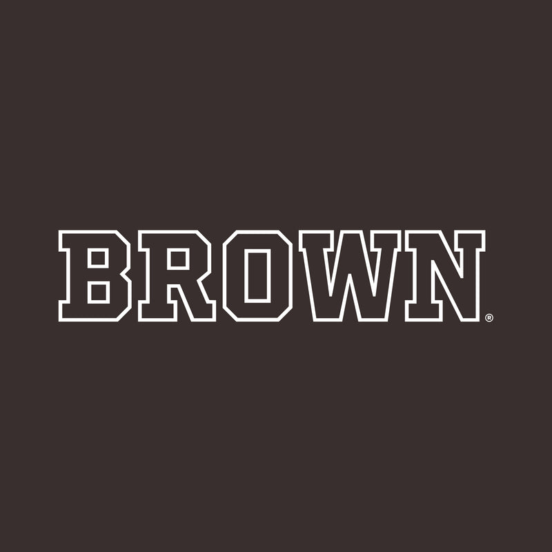 Brown University Bears Basic Block Youth Short Sleeve T Shirt - Dark Chocolate