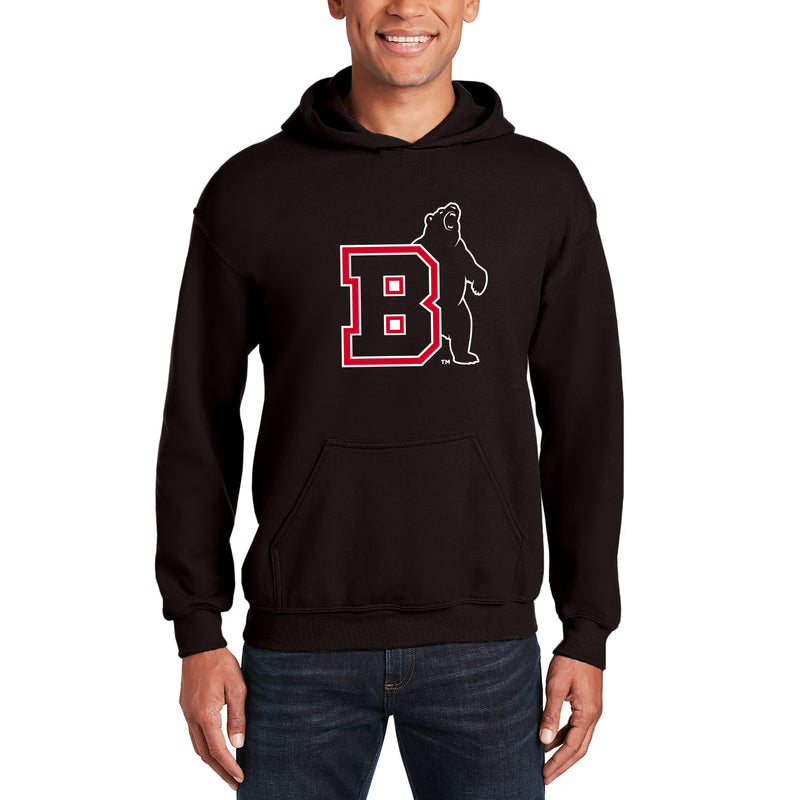 Brown University Bears Primary Logo Hoodie - Dark Chocolate