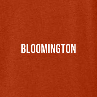 Bloomington Bicycle Canvas T Shirt - Brick Triblend