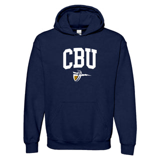 California Baptist University Lancers Arch Logo Hoodie - Navy