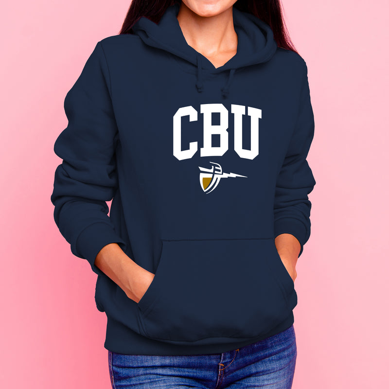 California Baptist University Lancers Arch Logo Hoodie - Navy