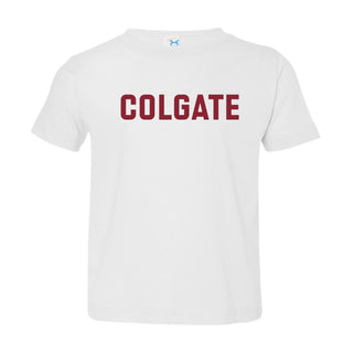 Colgate University Raiders Basic Block Toddler T Shirt - White