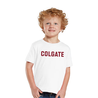 Colgate University Raiders Basic Block Toddler T Shirt - White