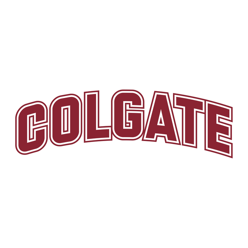 Colgate University Raiders Arch Logo Long Sleeve T Shirt - White