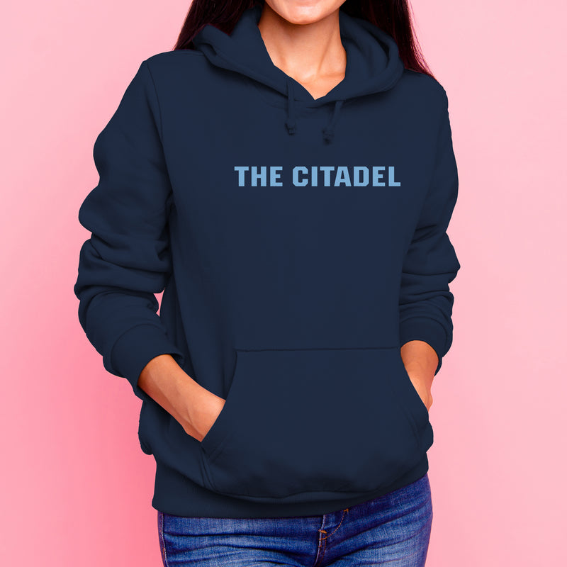 The Citadel Bulldogs Basic Block Hooded Sweatshirt - Navy